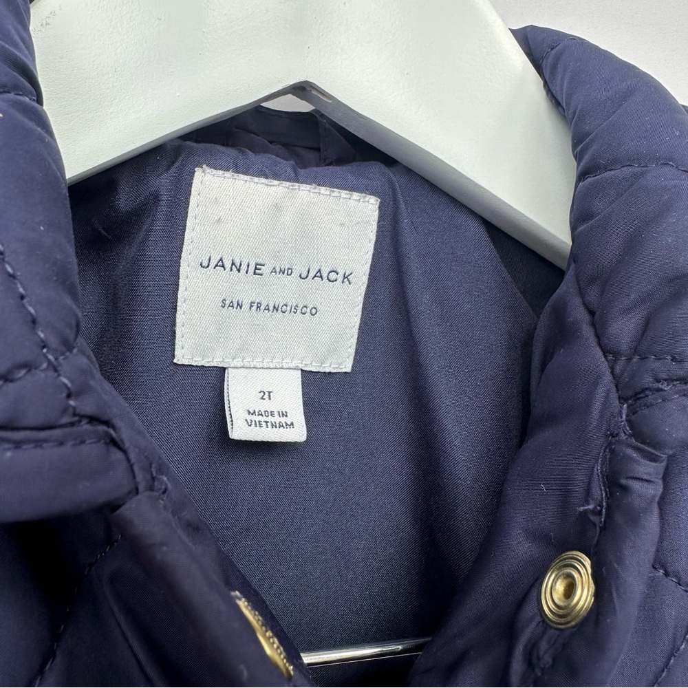 Janie and Jack | Quilted Peplum Barn Jacket - Picture 5 of 6